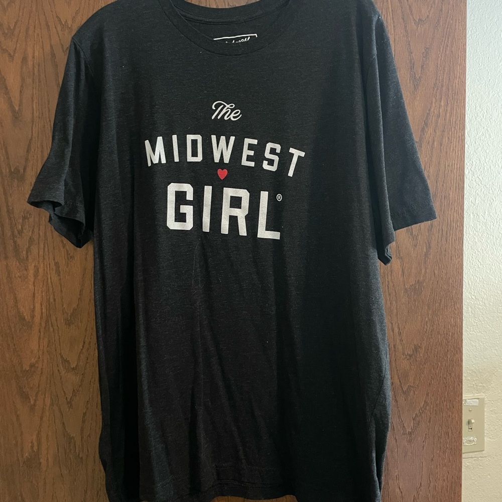 The Midwest Girl Black Graphic Tee